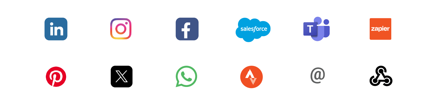 Key Ambassify integration are: Microsoft Teams, Zapier, BI-tools, CRM, ATS, Strava
